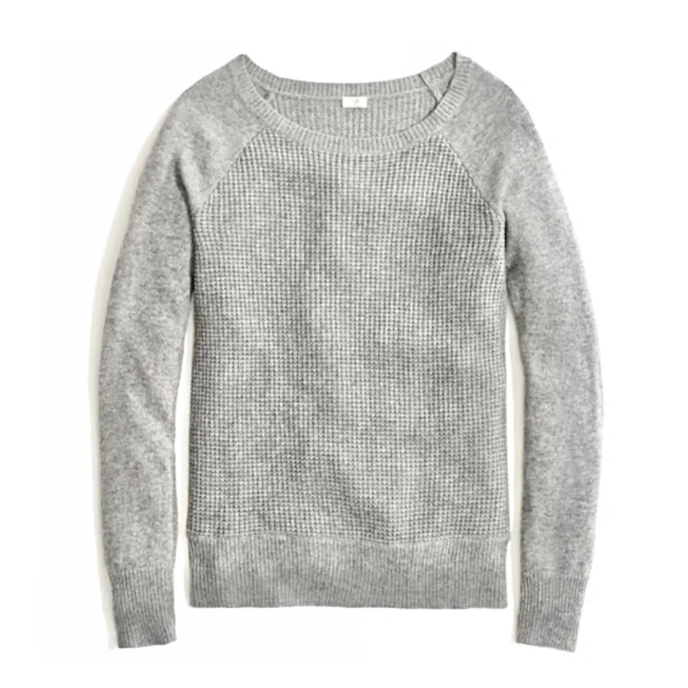 J. Crew Wool-blend Waffle sweater